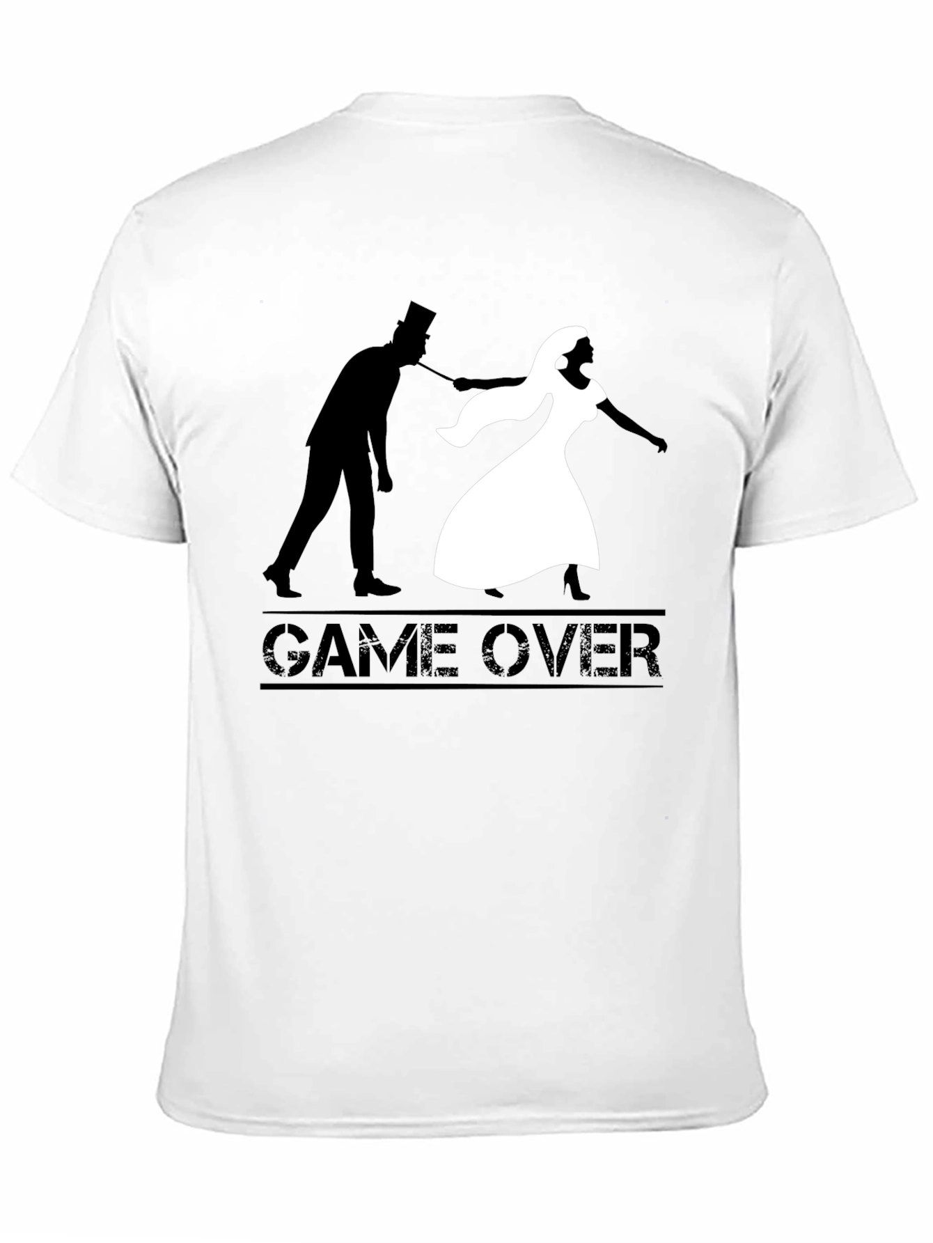 Game Over T-Shirt - Groom and Bride Silhouette