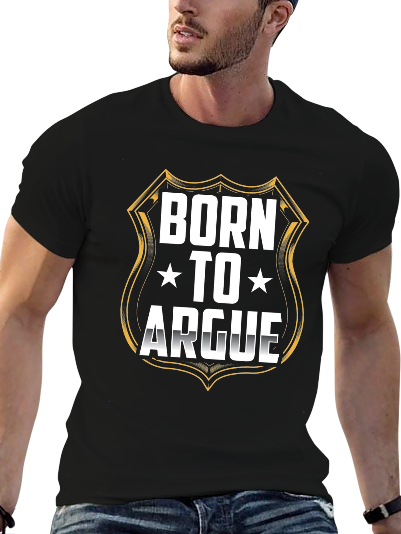 Born to Argue Graphic Tee - Black T-Shirt
