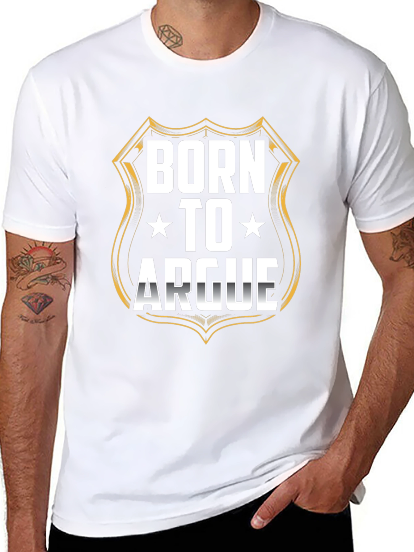 Born to Argue Graphic Tee - Black T-Shirt