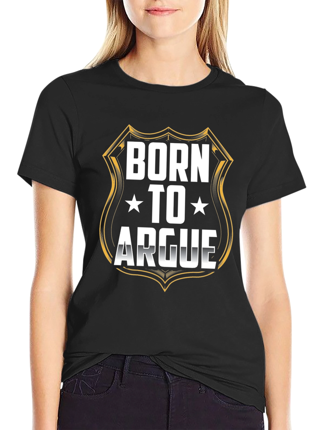 Born to Argue Graphic Tee - Black T-Shirt