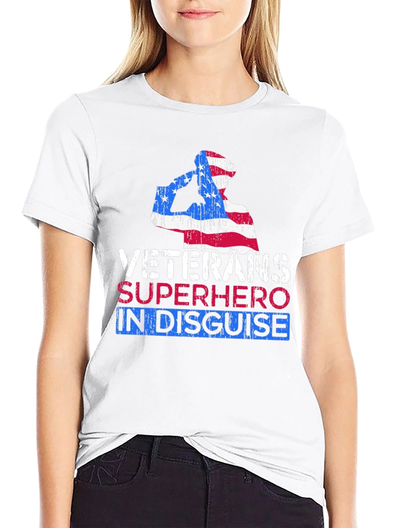 Veterans Superhero in Disguise Graphic Tee