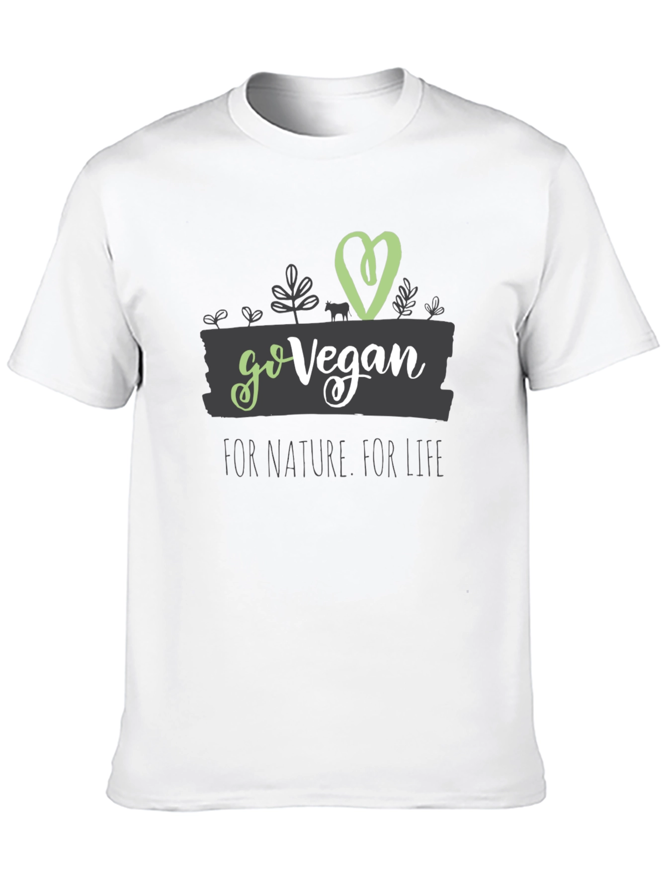 Go Vegan Graphic Tee - Nature & Life
