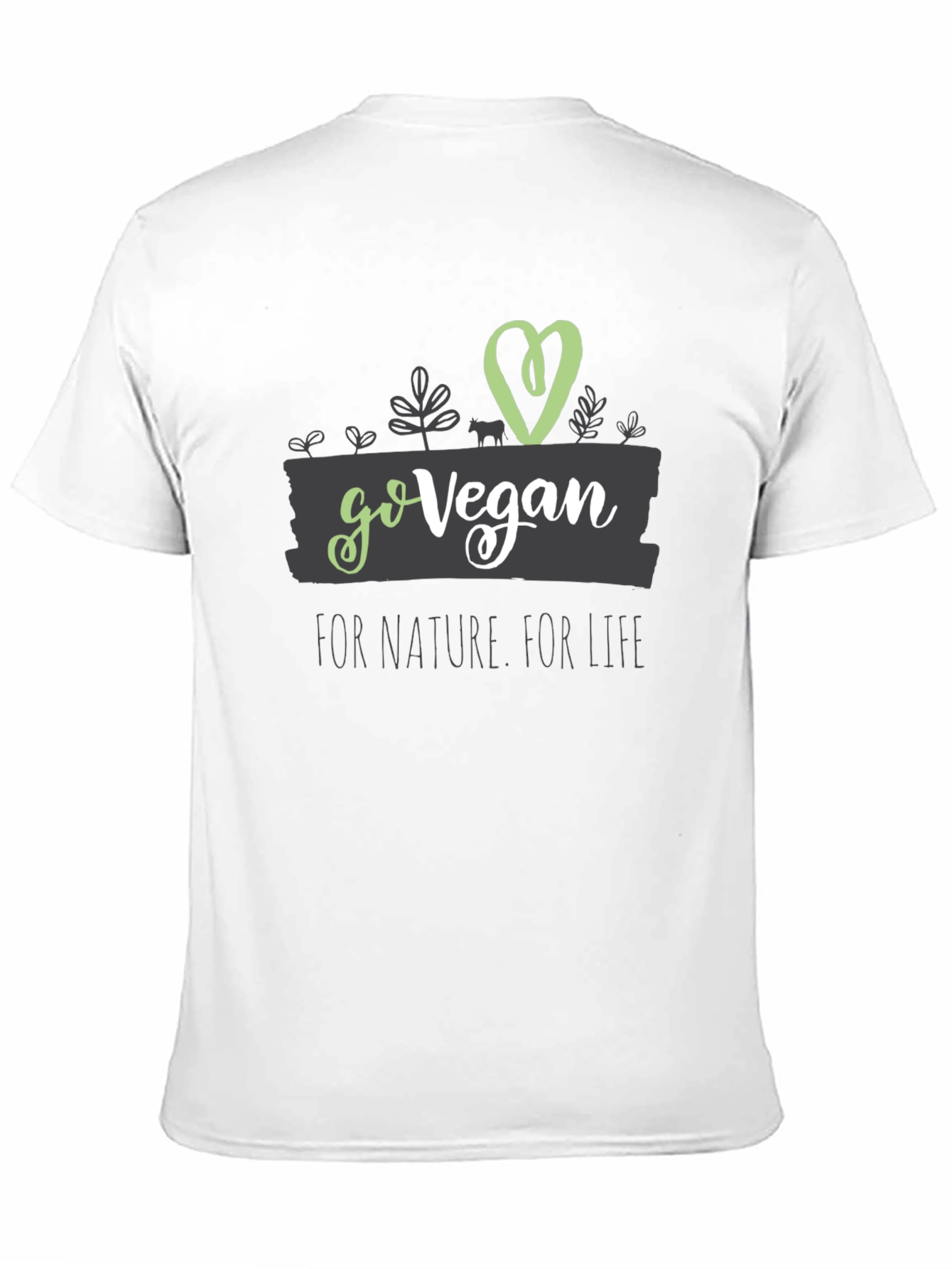 Go Vegan Graphic Tee - Nature & Life