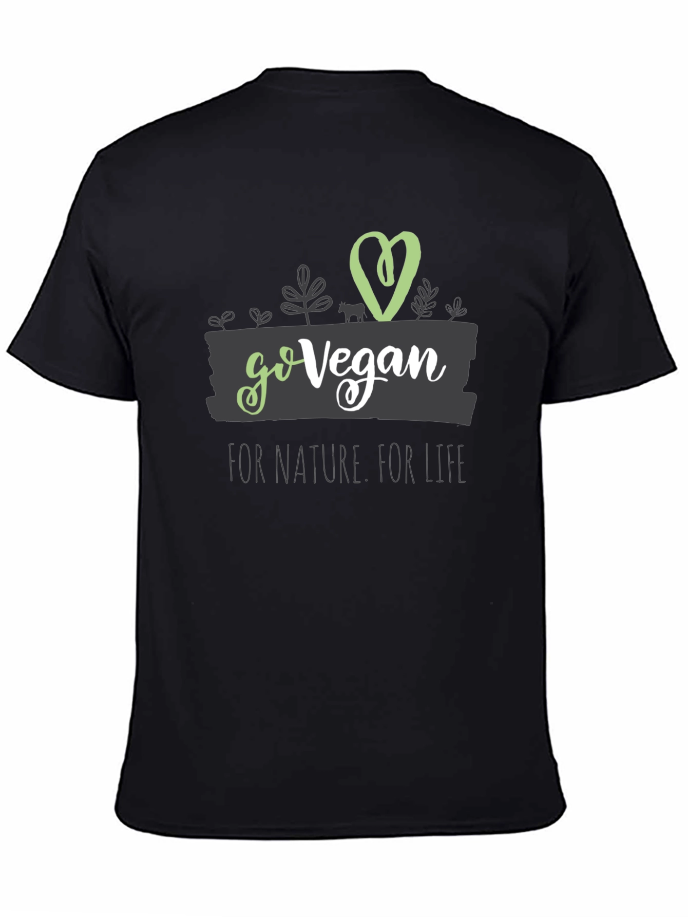 Go Vegan Graphic Tee - Nature & Life