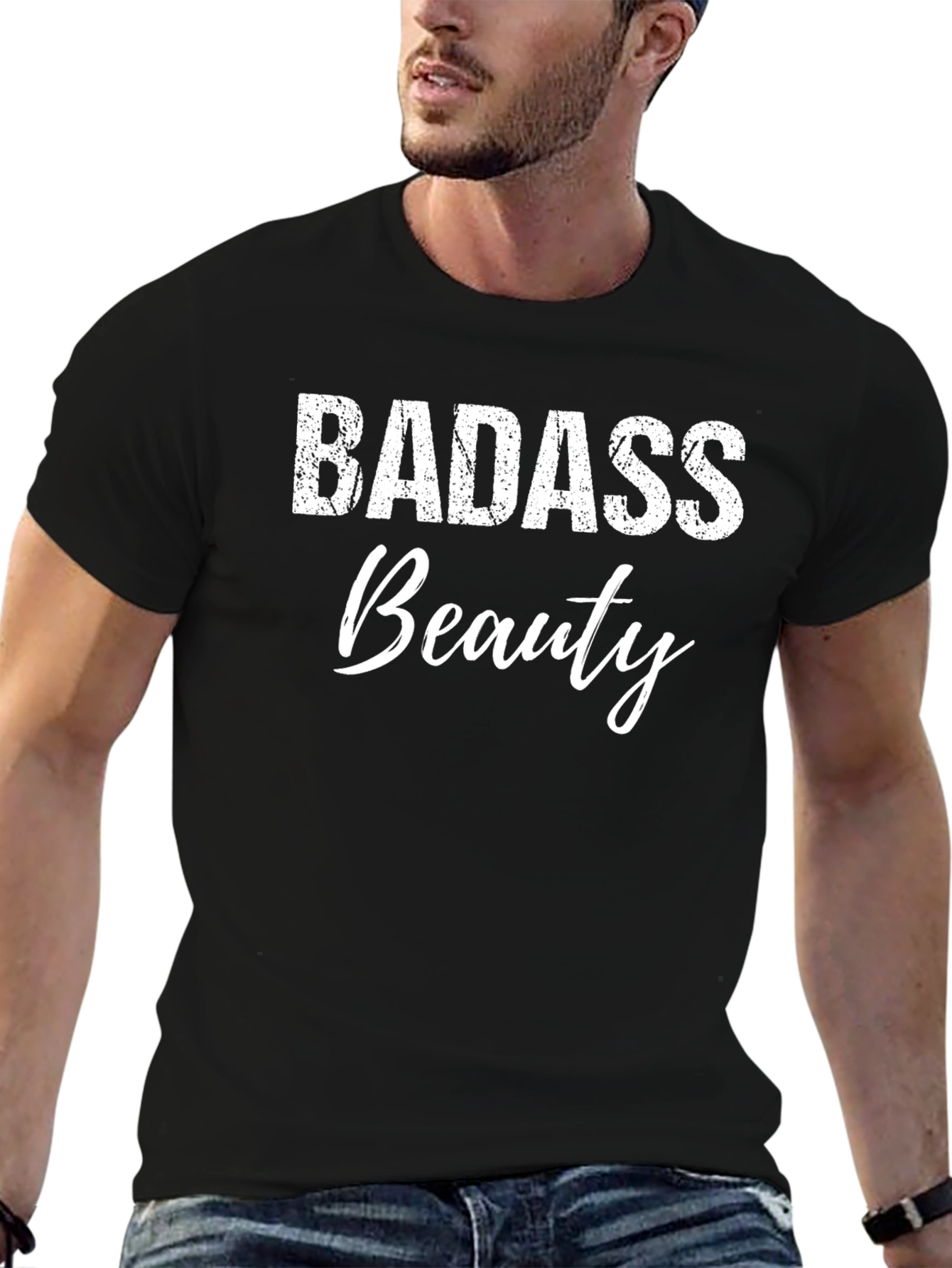 Badass Beauty Black Graphic T-Shirt