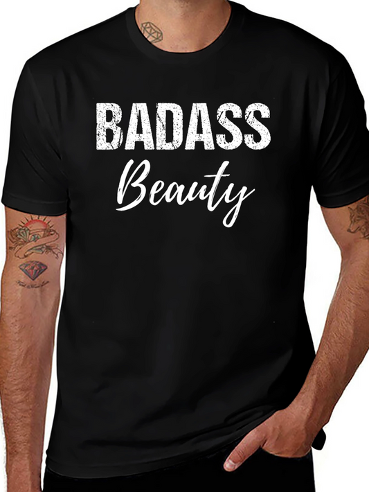 Badass Beauty Black Graphic T-Shirt