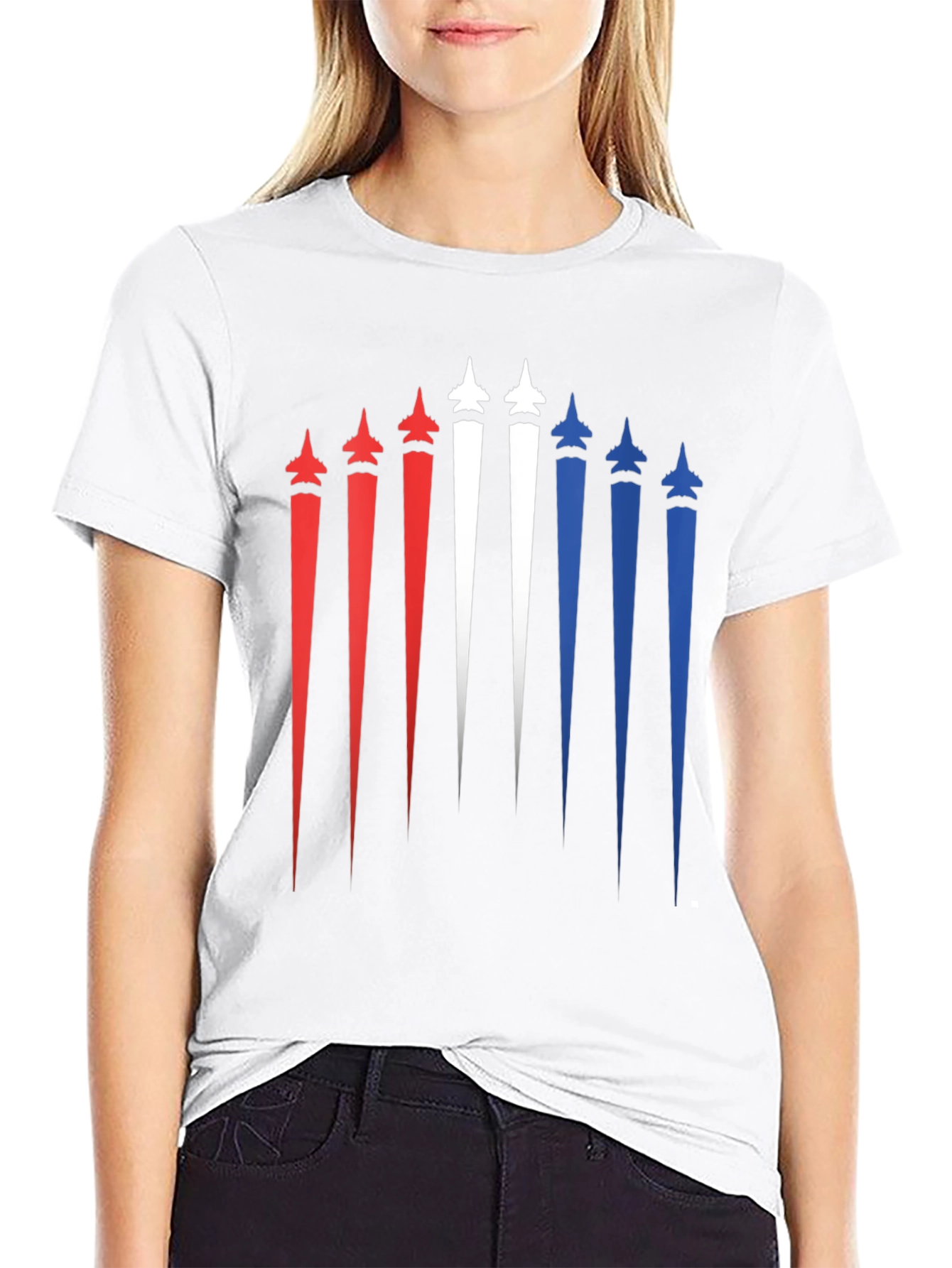 Patriotic Jet Stream Graphic Tee