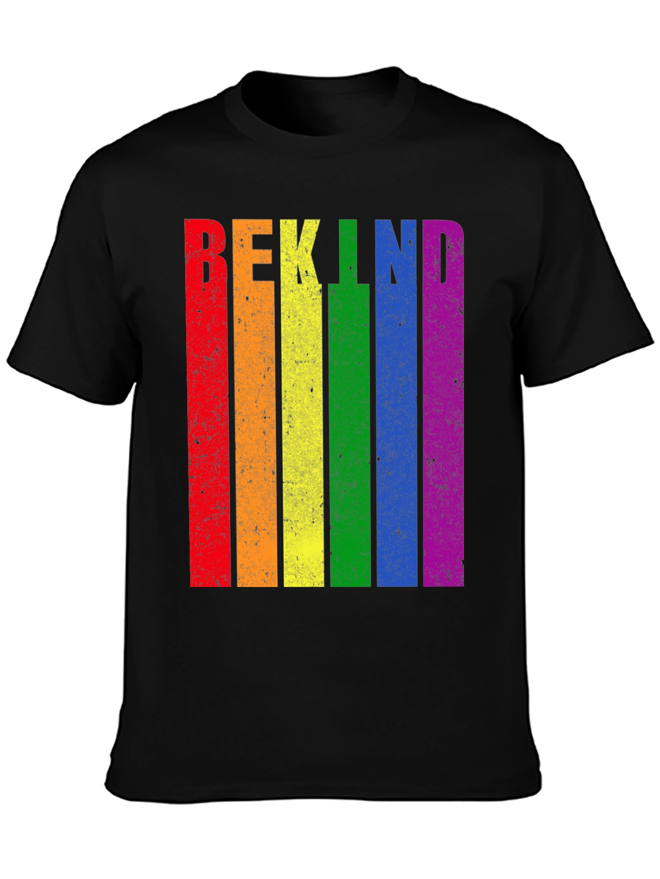 Be Kind LGBT Pride Rainbow Graphic T-Shirt