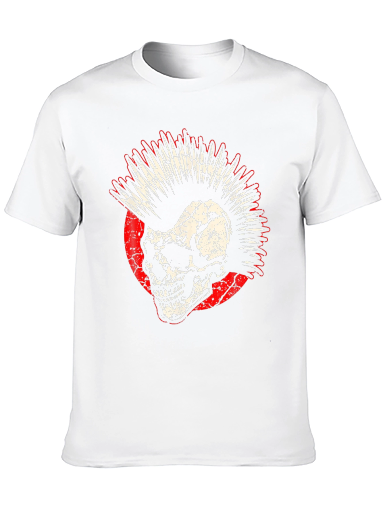 Punk Skull Graphic Tee - Rocker Style Shirt