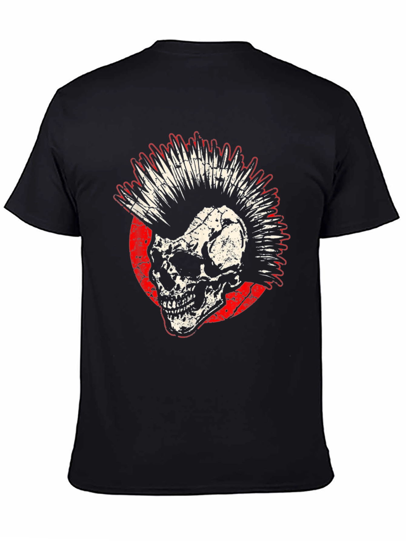 Punk Skull Graphic Tee - Rocker Style Shirt