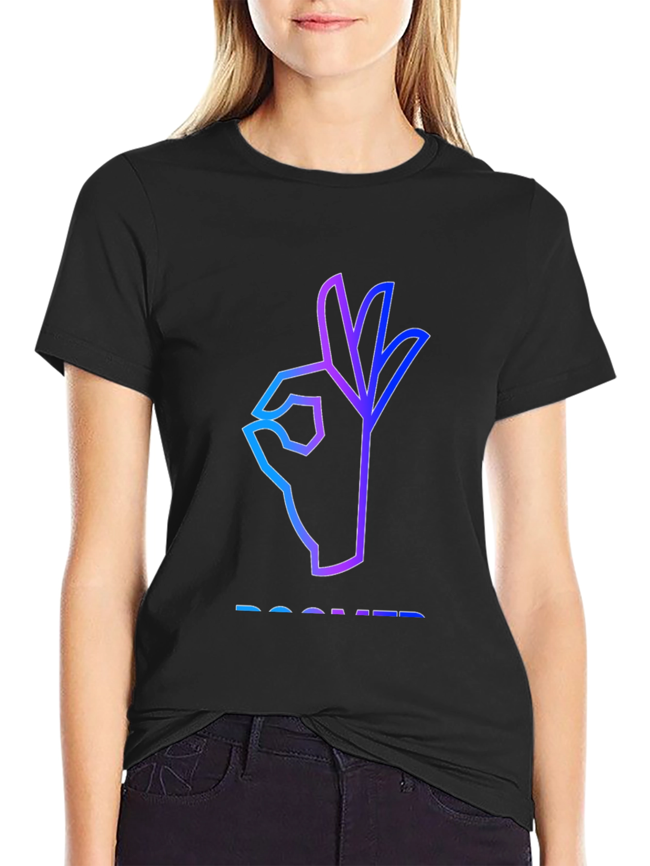 Ok Hand Symbol T-Shirt - Modern Graphic Tee