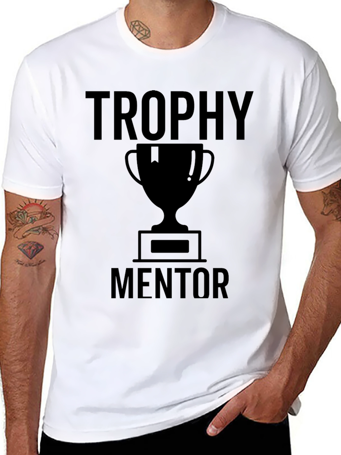 Trophy Mentor T-Shirt - Achievement & Guidance