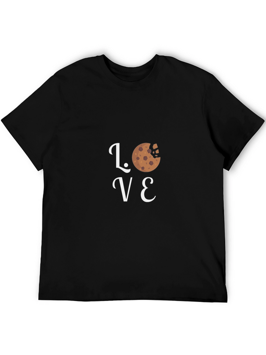Love Cookies Graphic T-Shirt - Black