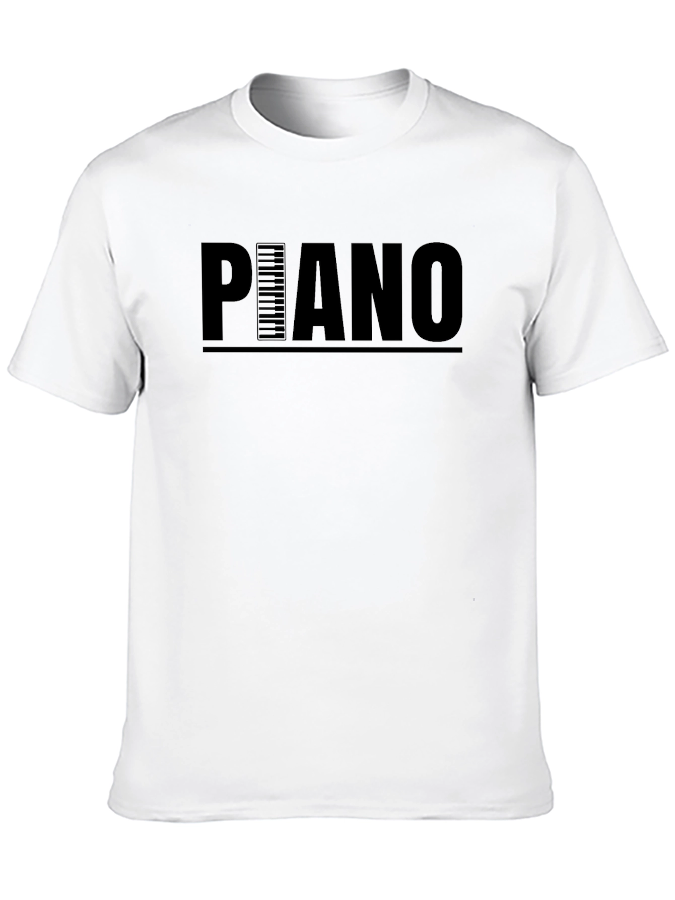 Piano Keys Graphic Print T-Shirt - Unisex