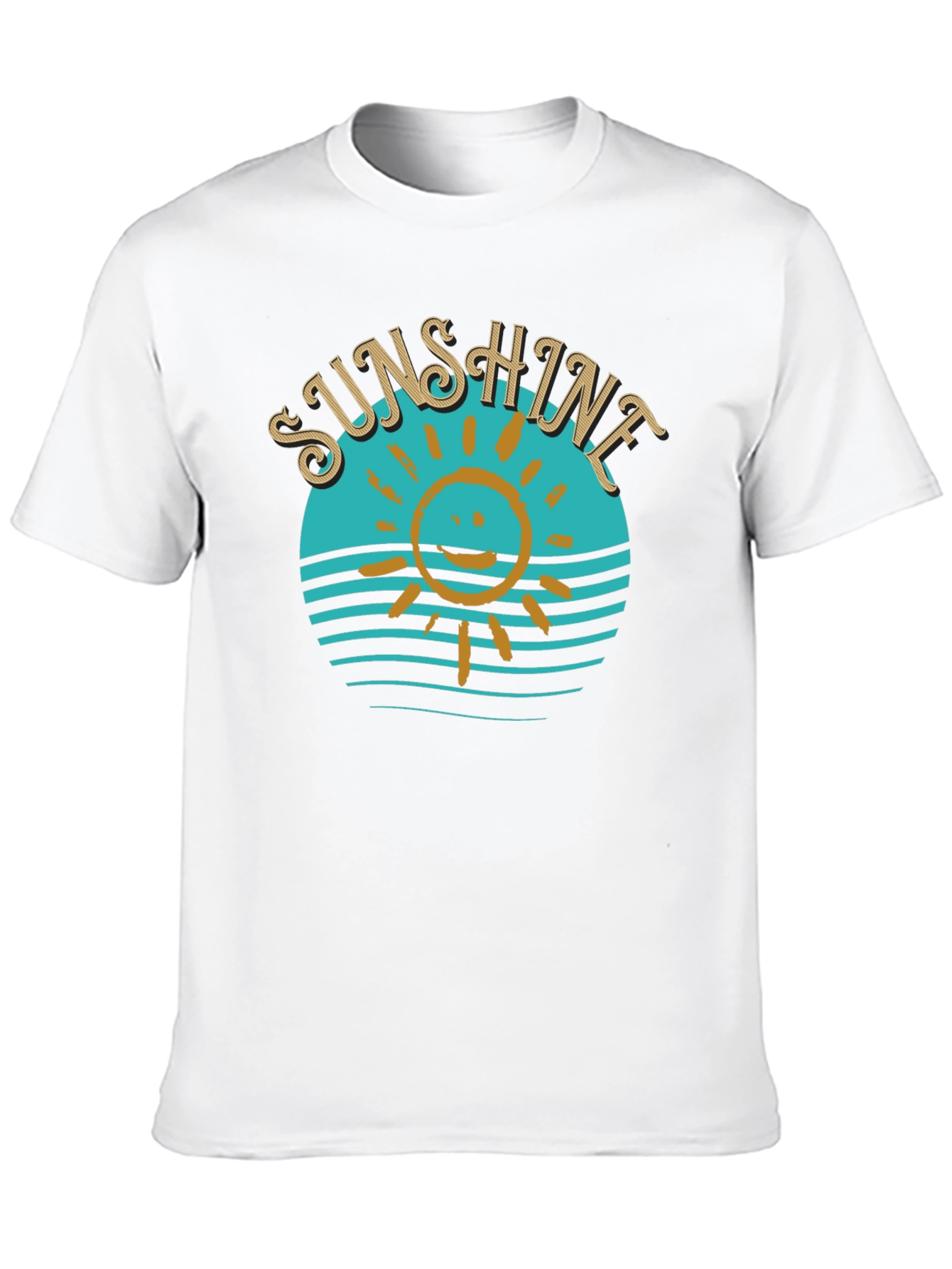 Sunshine Graphic T-Shirt Black Cotton Tee