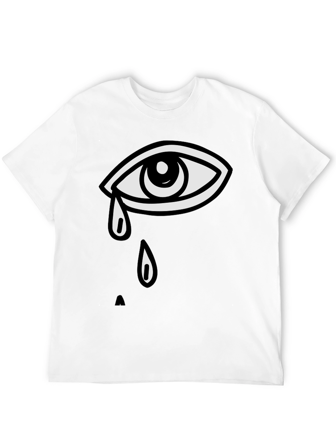 Teary Eye Graphic Tee - Unisex Black T-Shirt