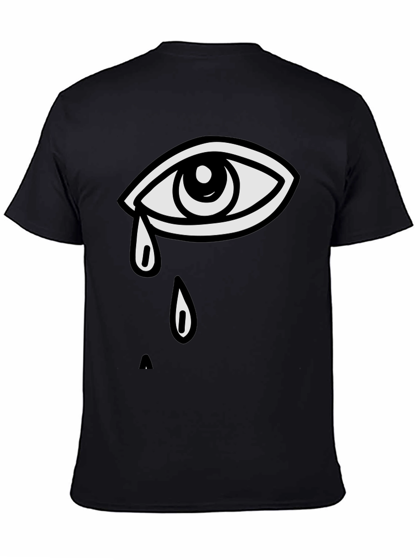 Teary Eye Graphic Tee - Unisex Black T-Shirt