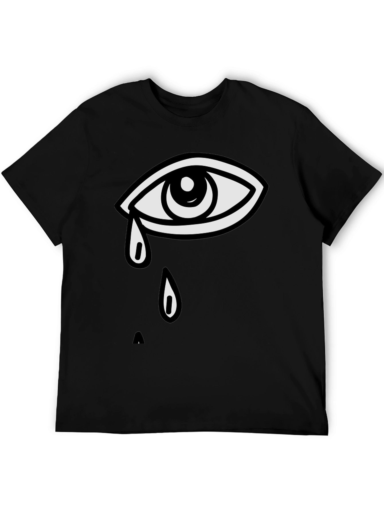 Teary Eye Graphic Tee - Unisex Black T-Shirt