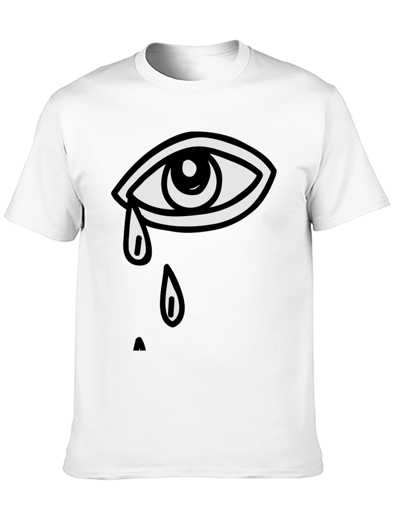 Teary Eye Graphic Tee - Unisex Black T-Shirt