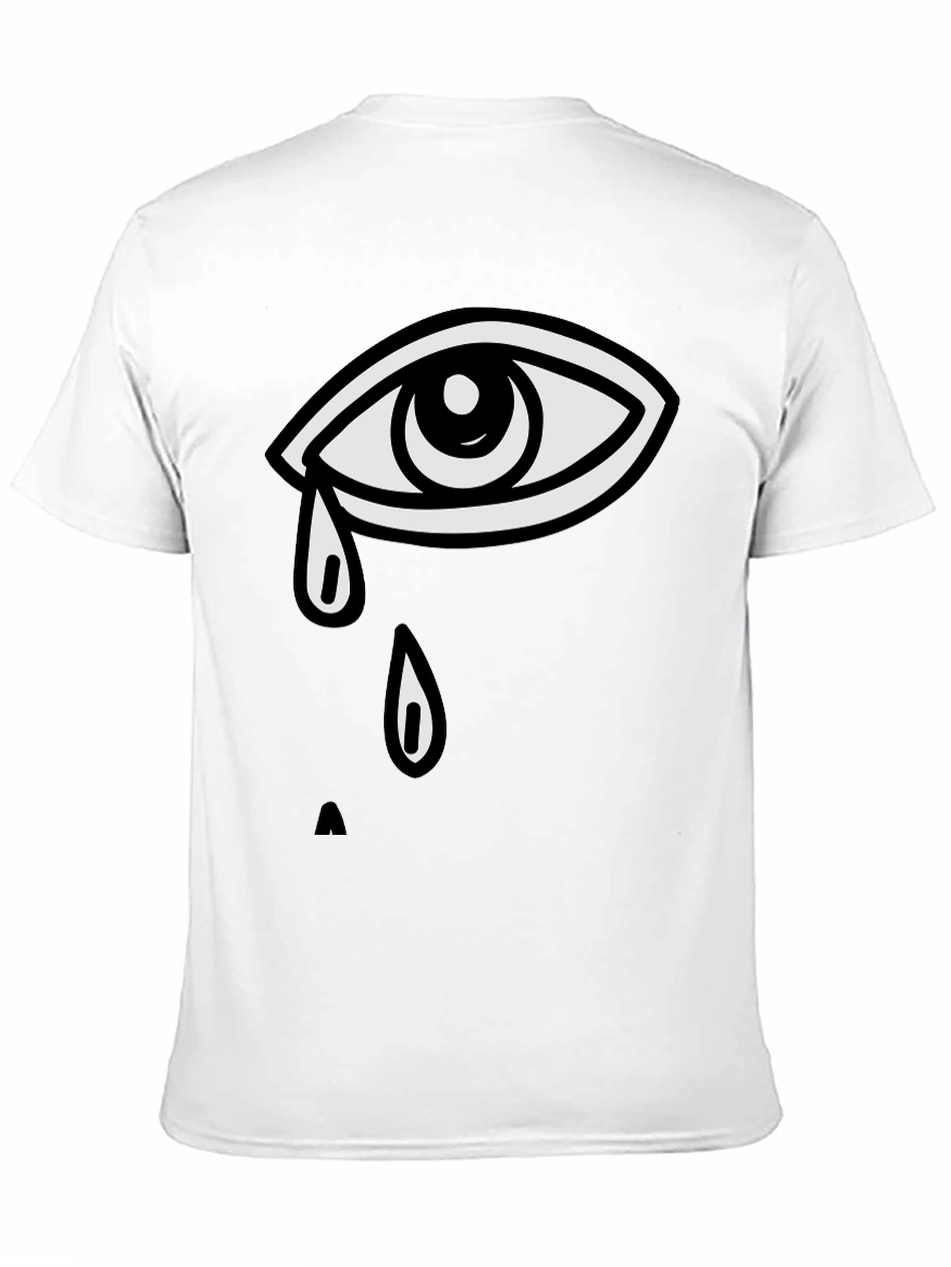 Teary Eye Graphic Tee - Unisex Black T-Shirt