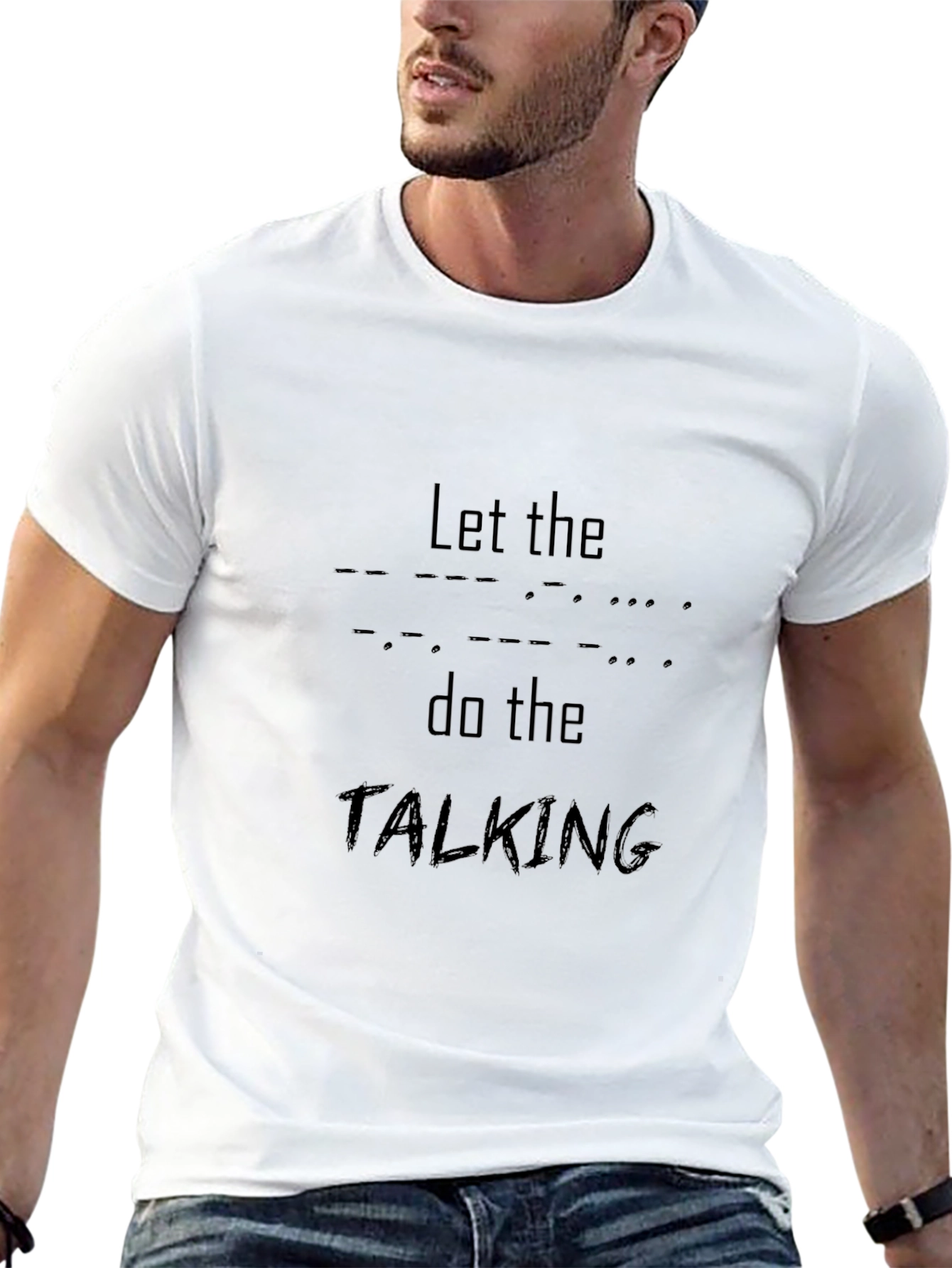 Morse Code T-Shirt - Let the Silence Talk