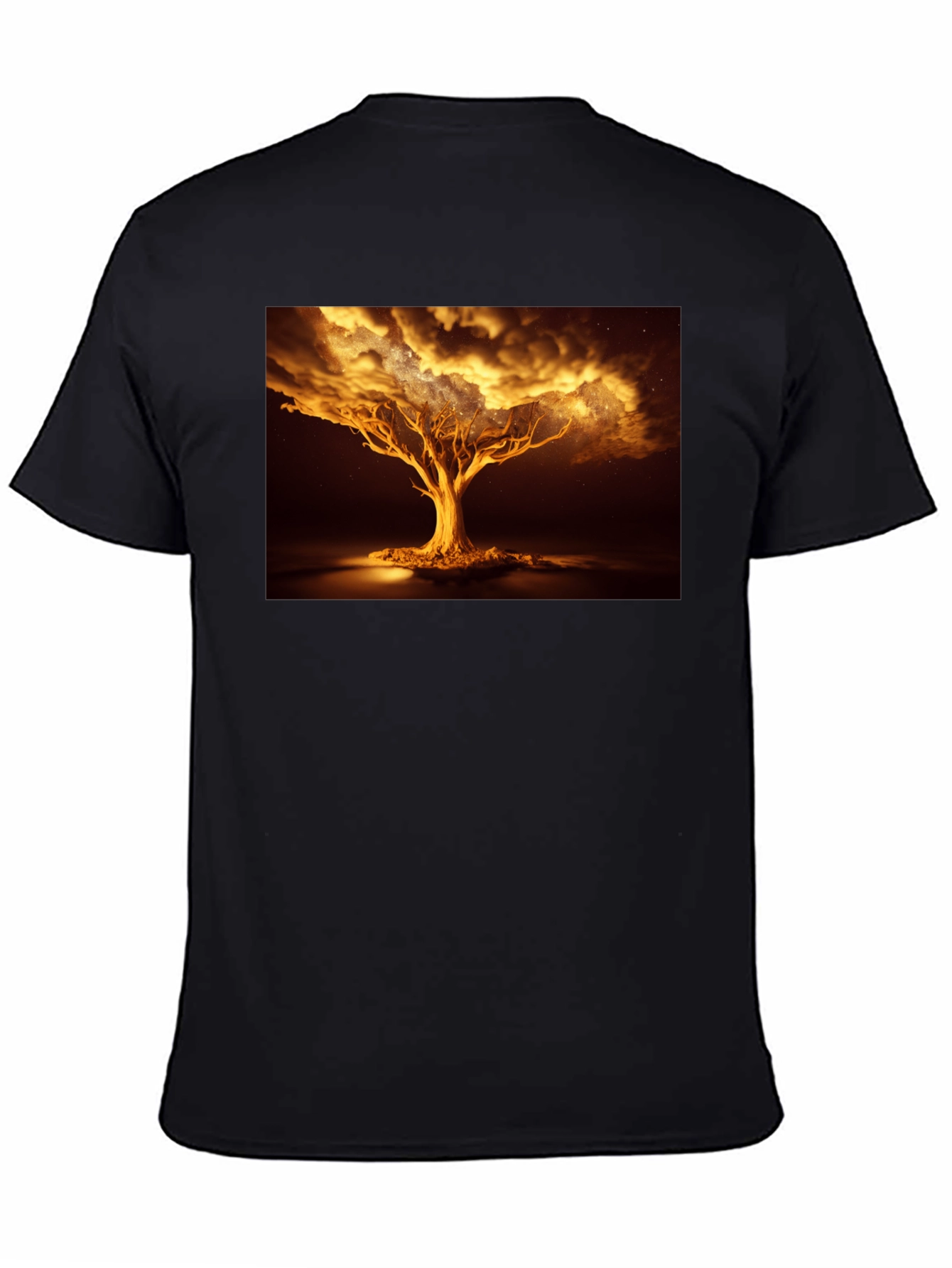 Golden Tree Graphic Tee - Unique Design