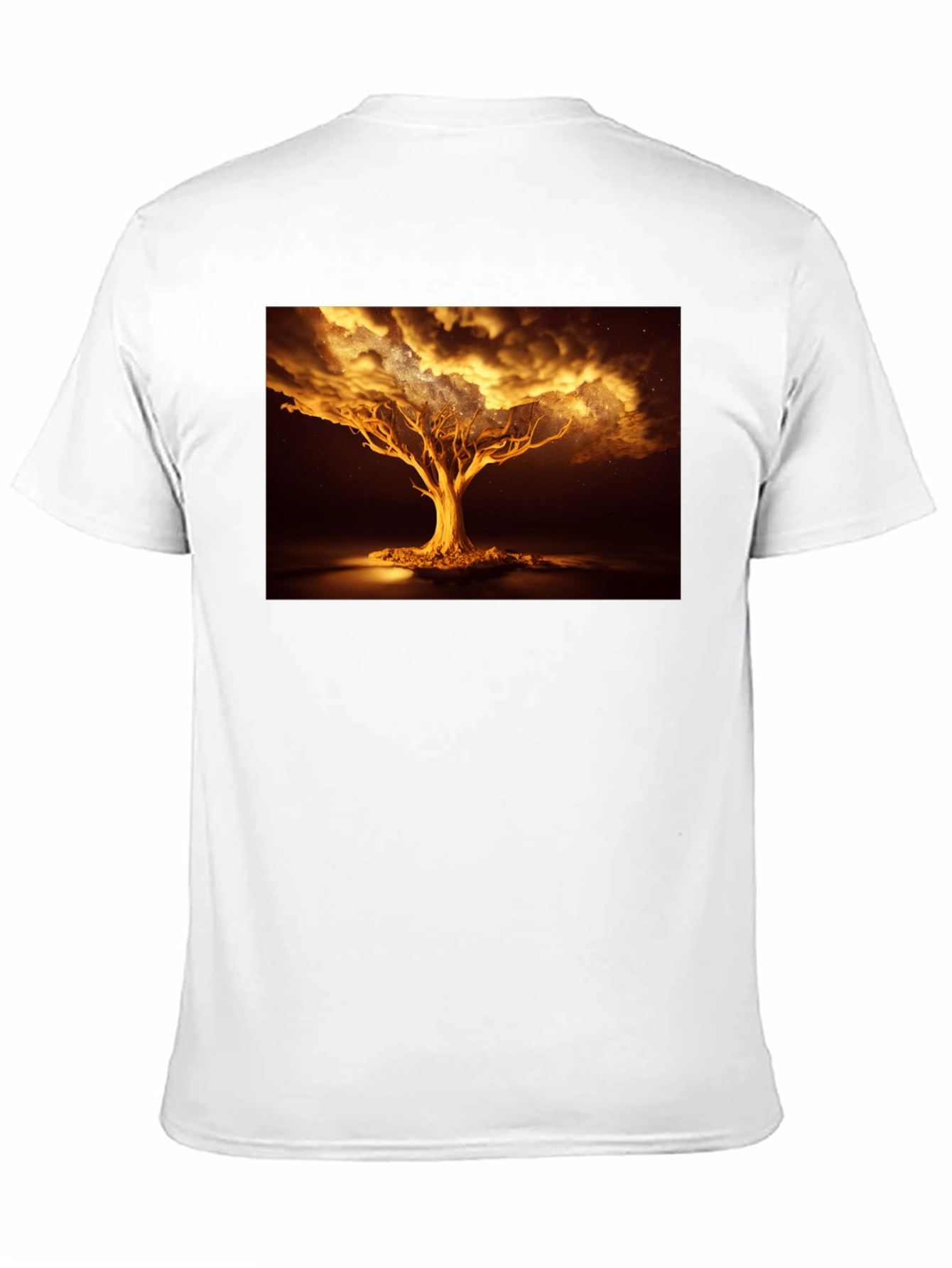 Golden Tree Graphic Tee - Unique Design