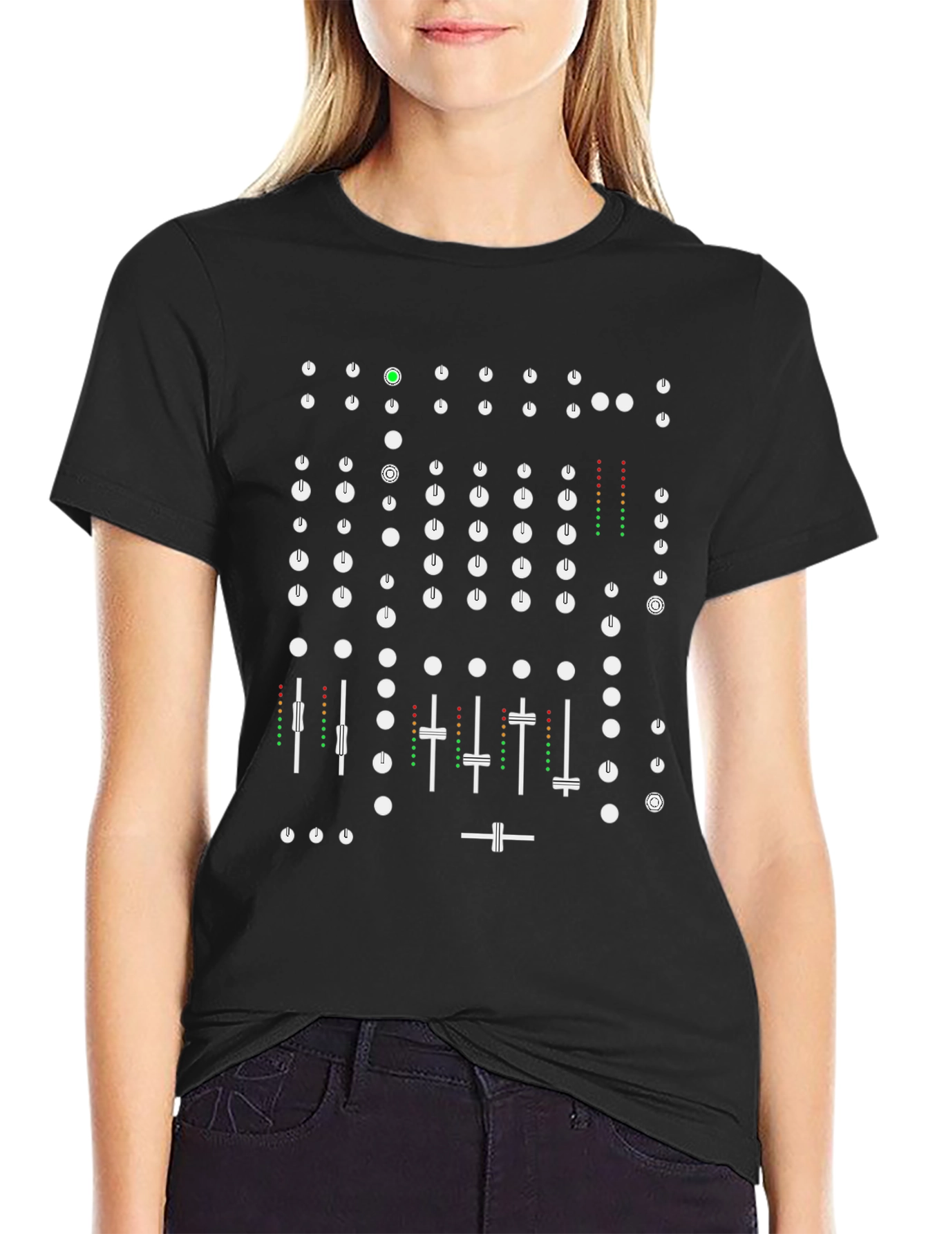 Synth Graphic T-Shirt - Black