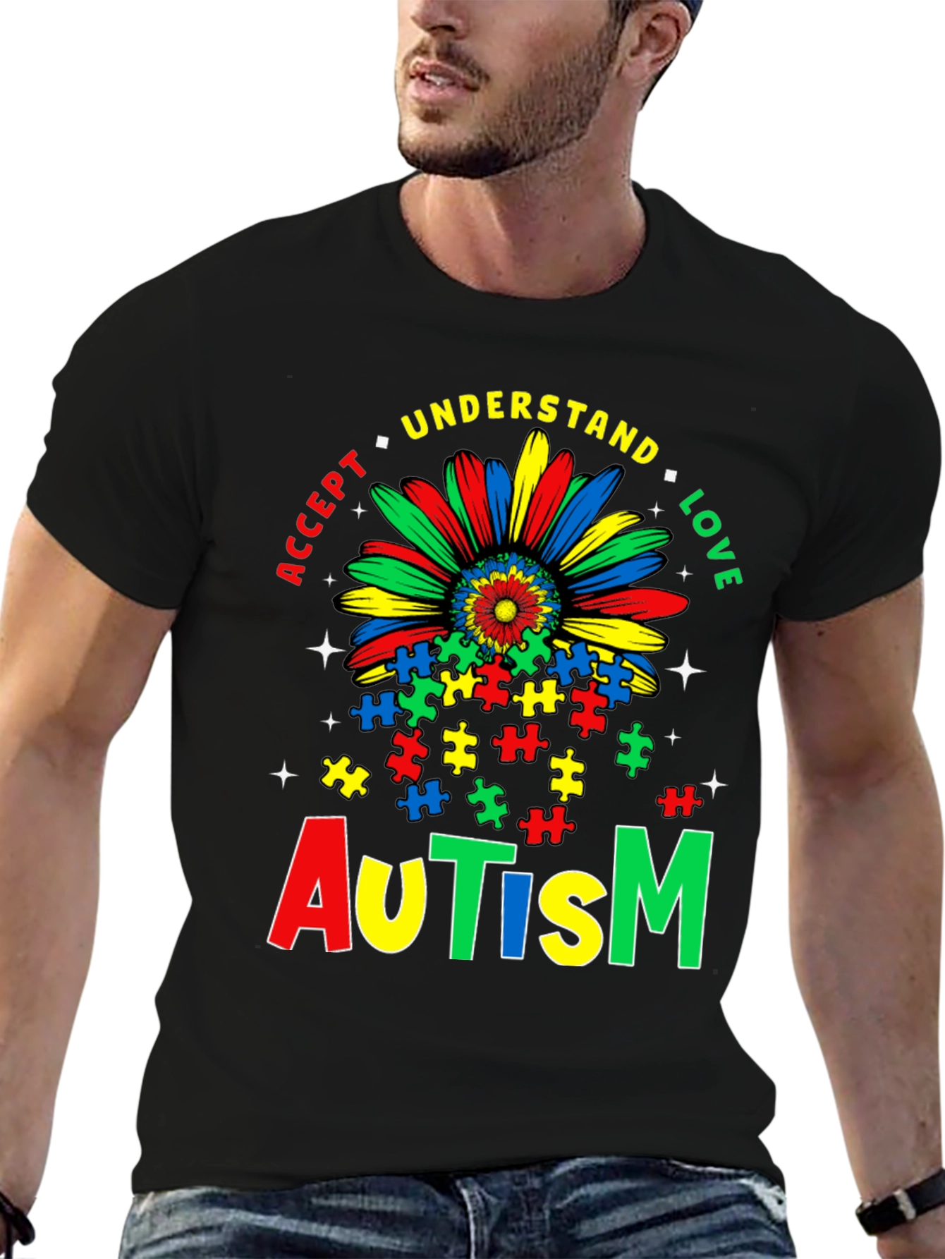 Autism Awareness T-Shirt: Accept Understand Love