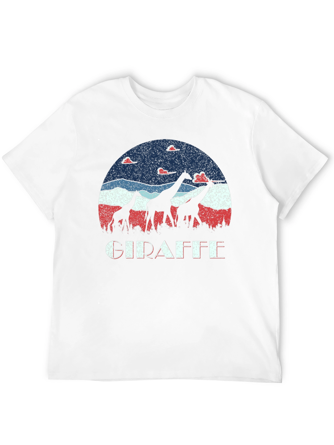 Giraffe Silhouette Graphic Tee