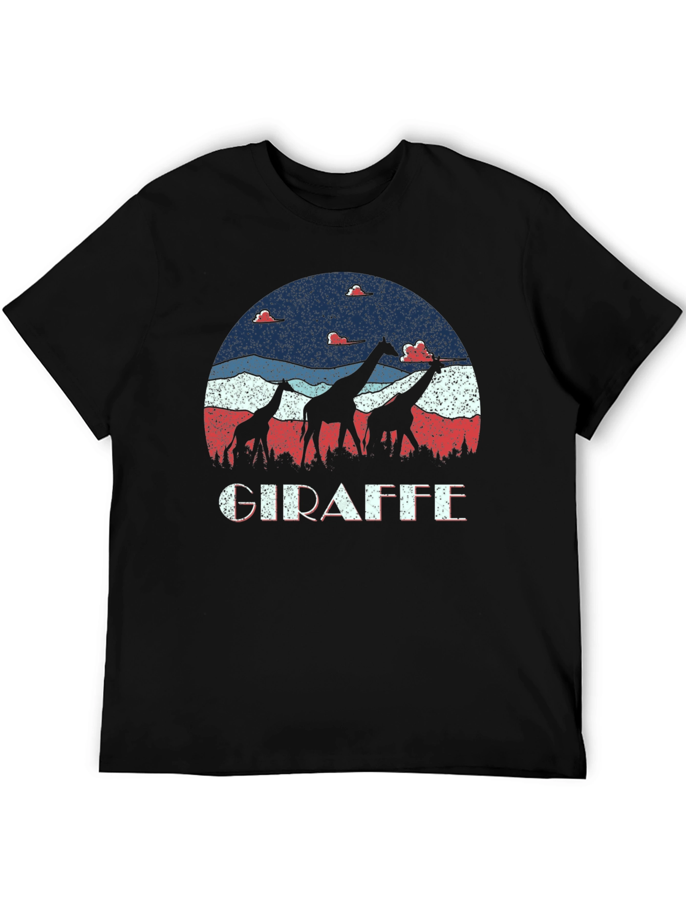 Giraffe Silhouette Graphic Tee