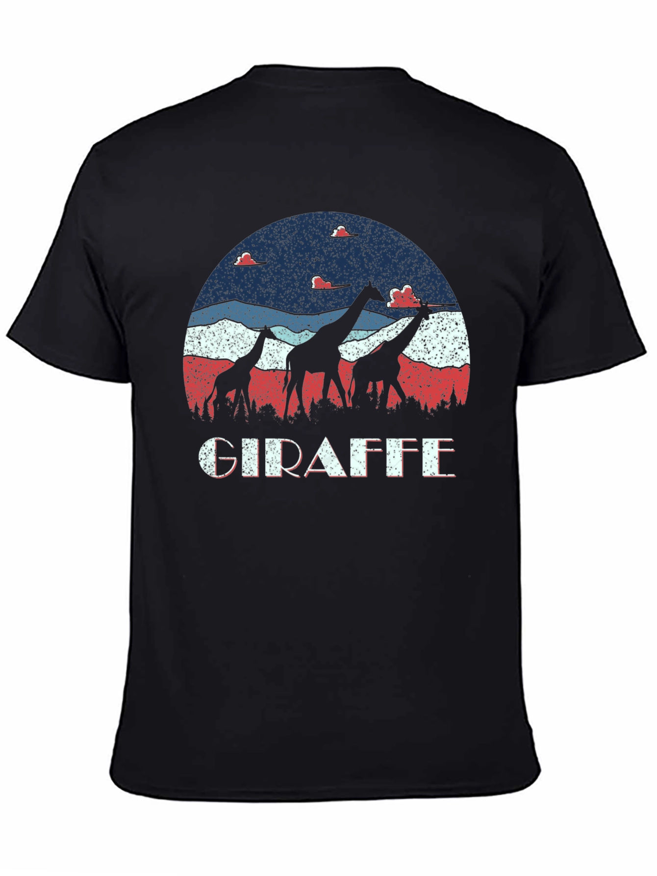 Giraffe Silhouette Graphic Tee
