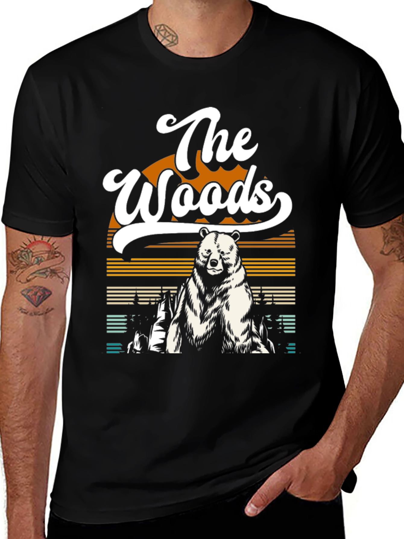 The Woods Bear Graphic T-Shirt