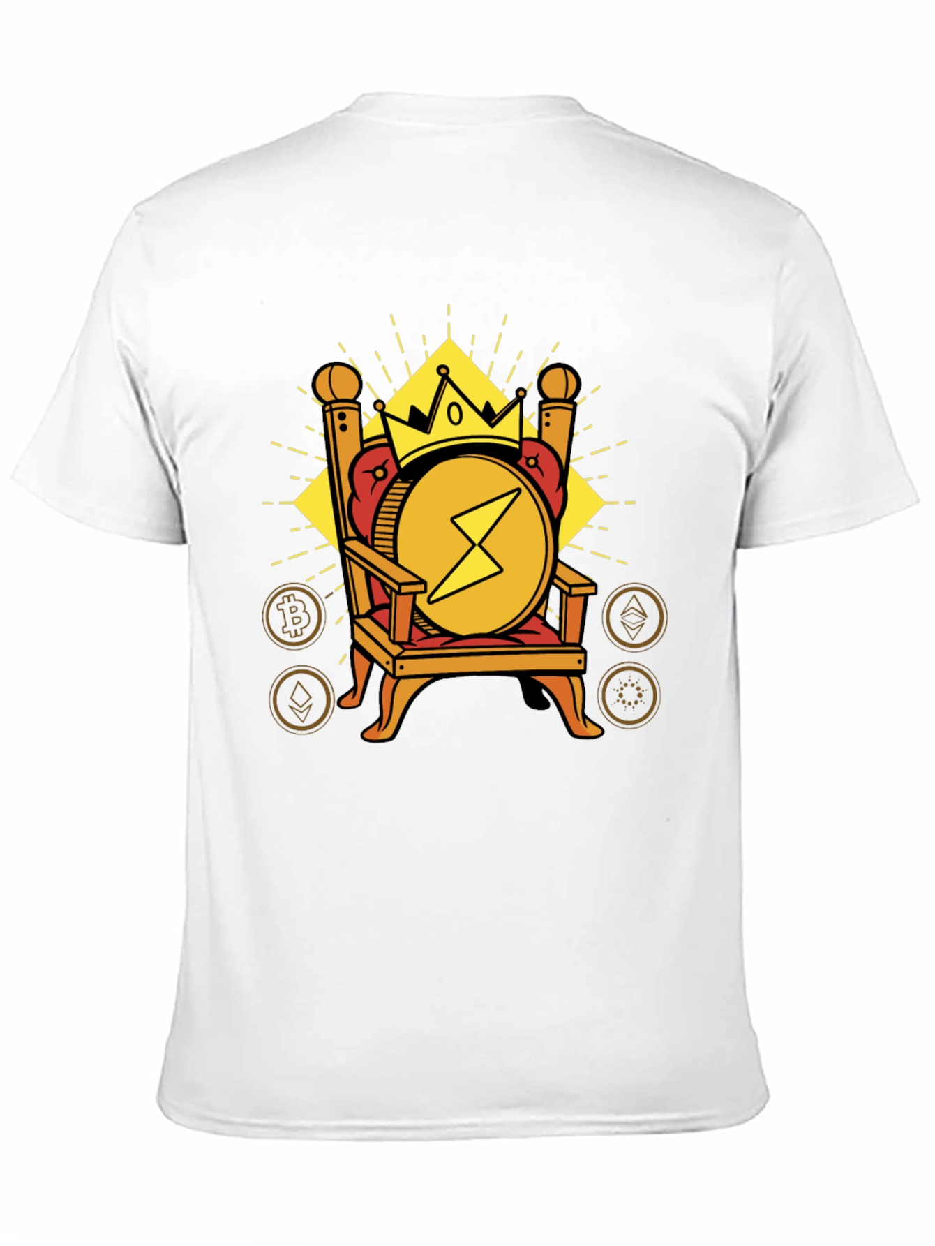 Crypto King T-Shirt - Bitcoin Ethereum Design