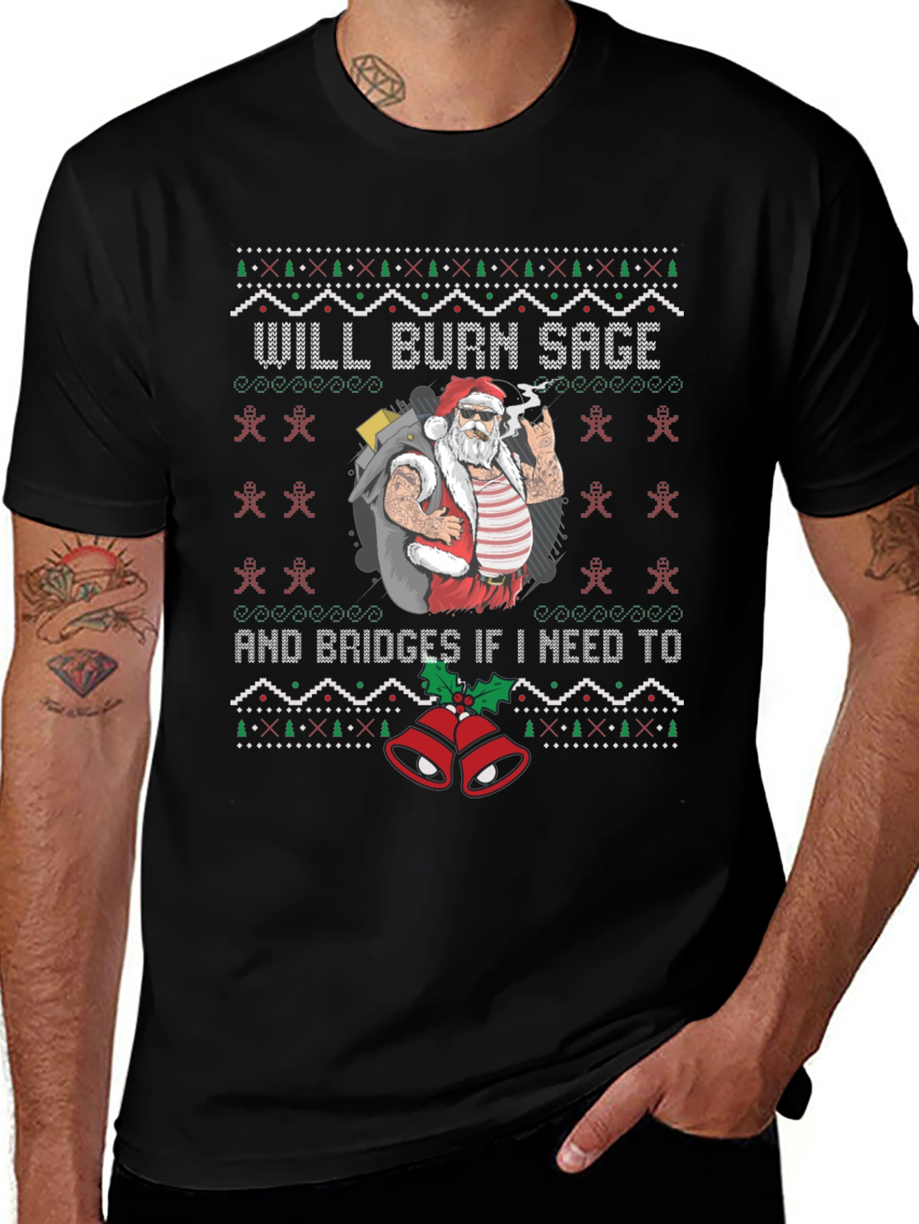 Will Burn Sage Santa Graphic Tee