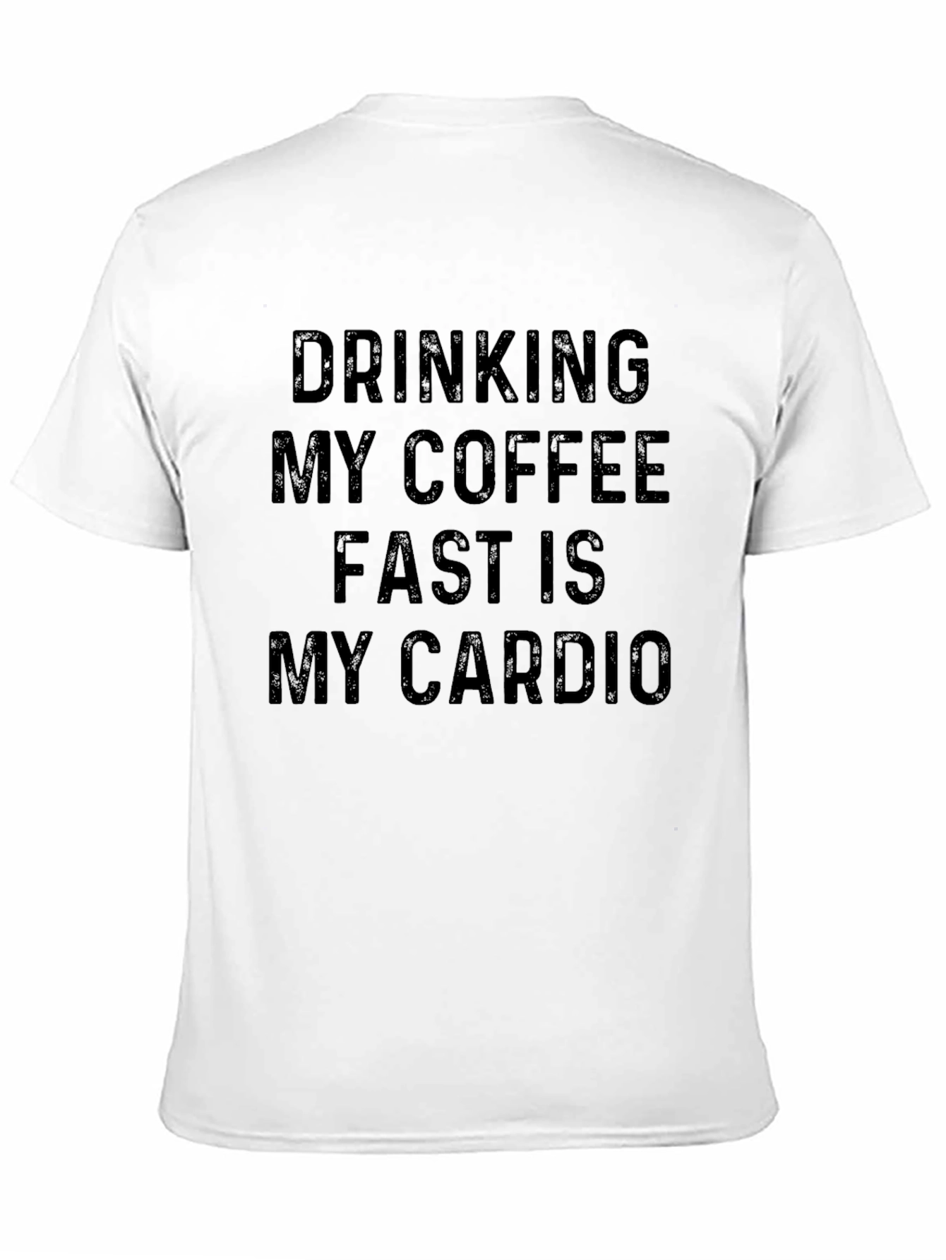 Coffee Cardio T-Shirt - Humorous Workout Tee