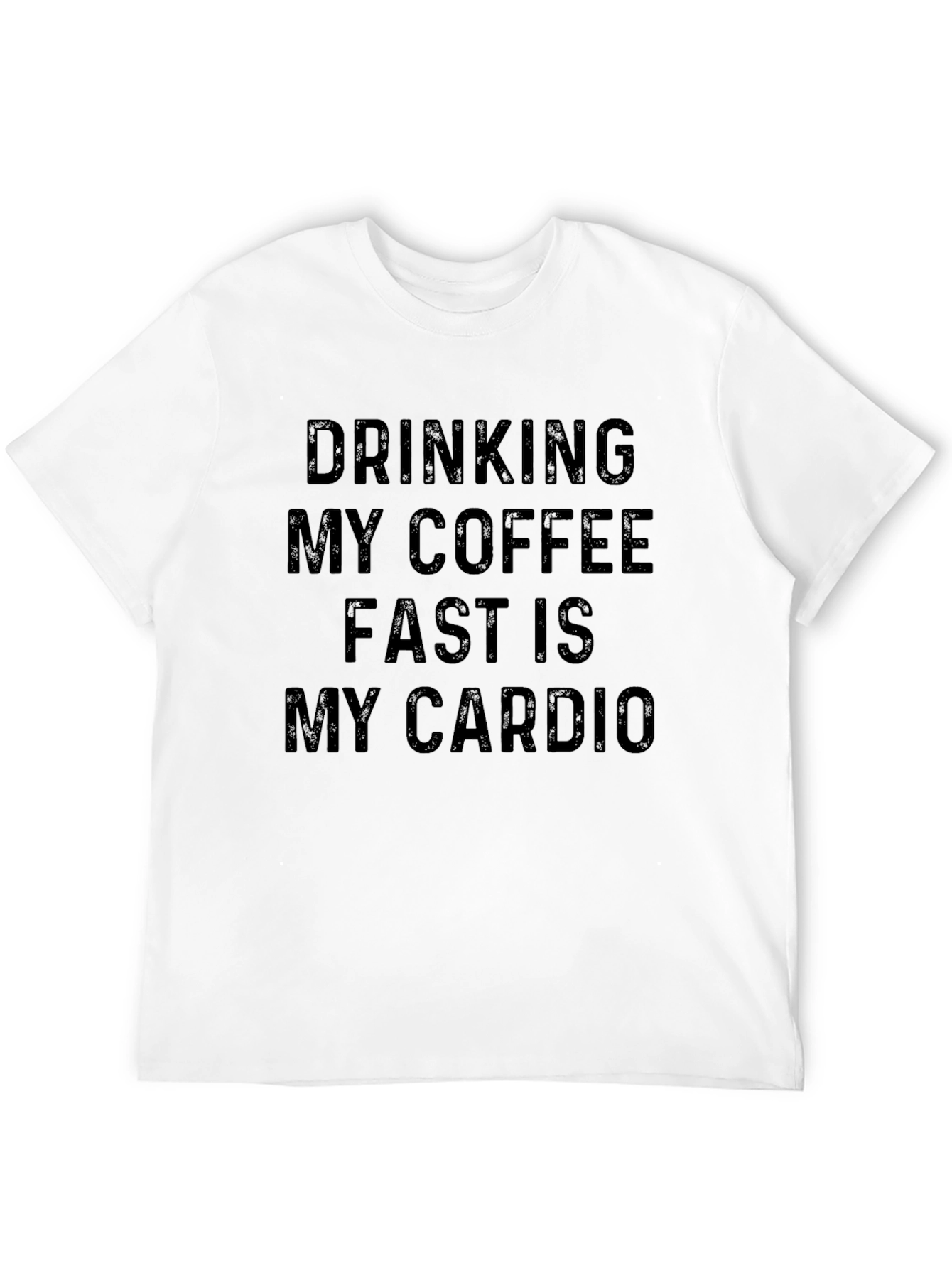 Coffee Cardio T-Shirt - Humorous Workout Tee