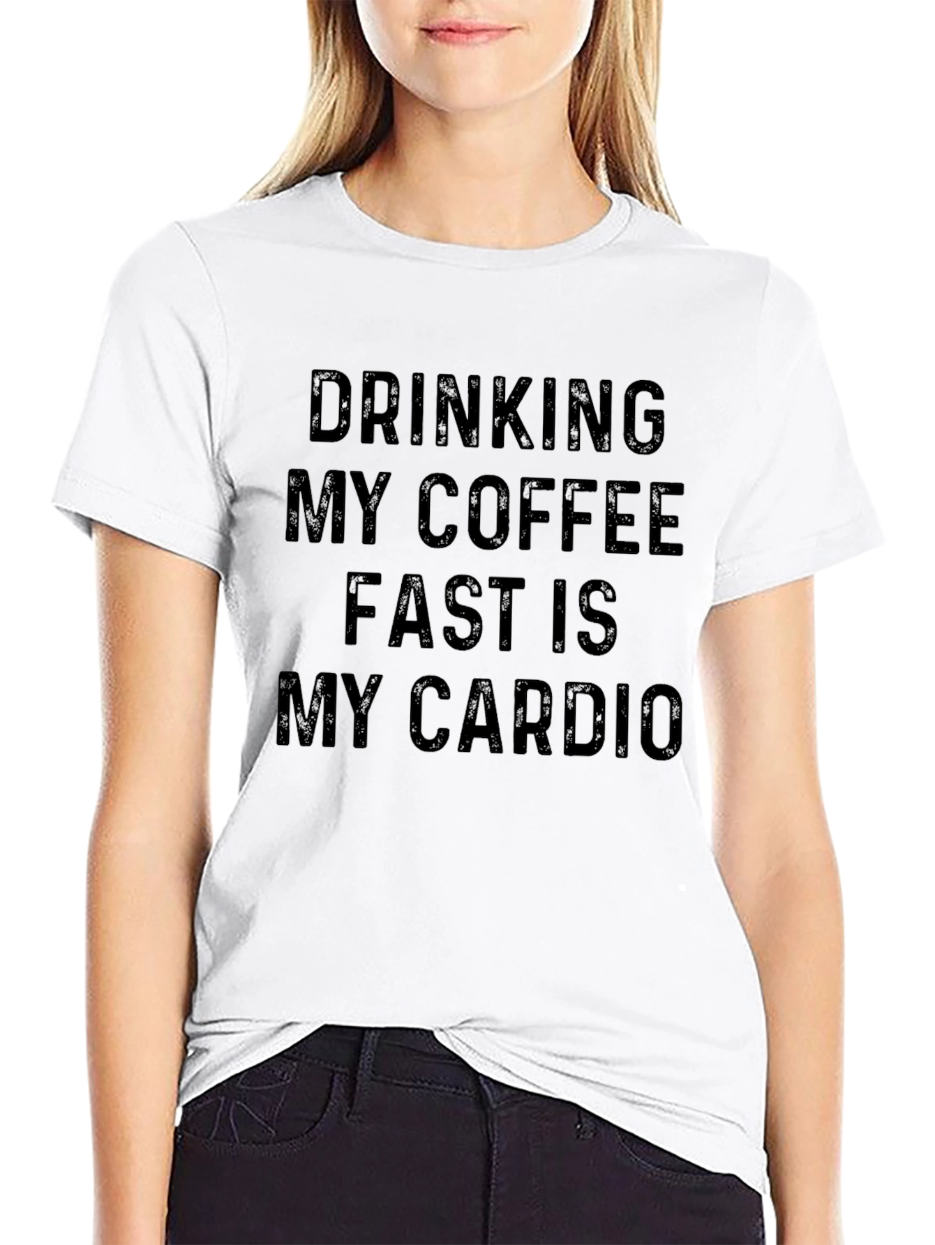 Coffee Cardio T-Shirt - Humorous Workout Tee