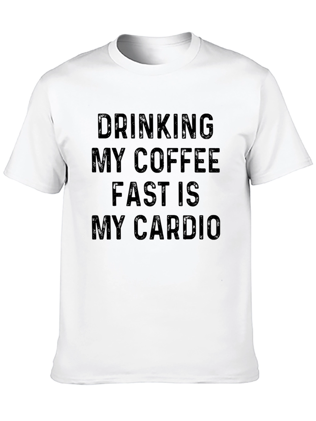 Coffee Cardio T-Shirt - Humorous Workout Tee