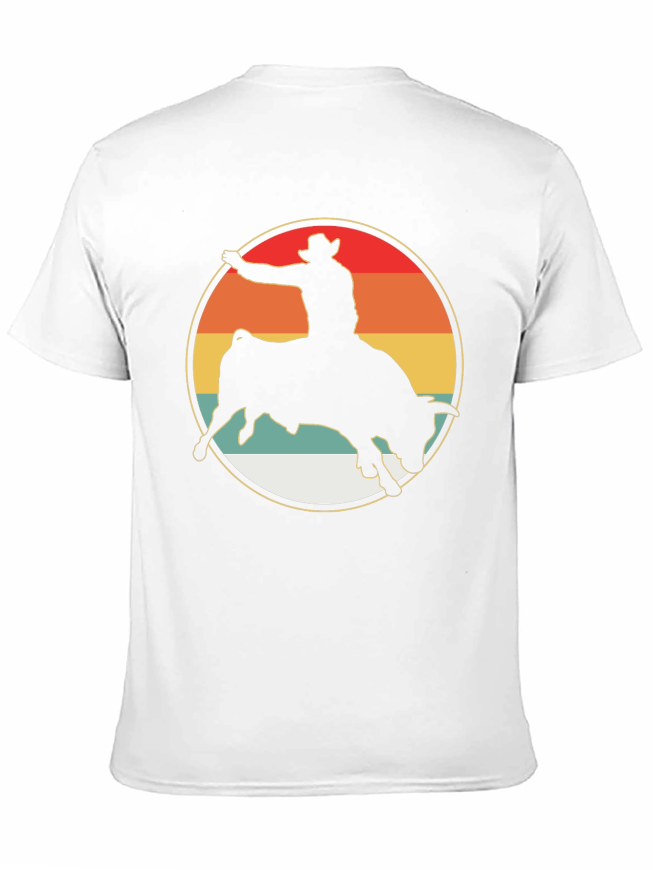Retro Rodeo Bull Rider Graphic Tee