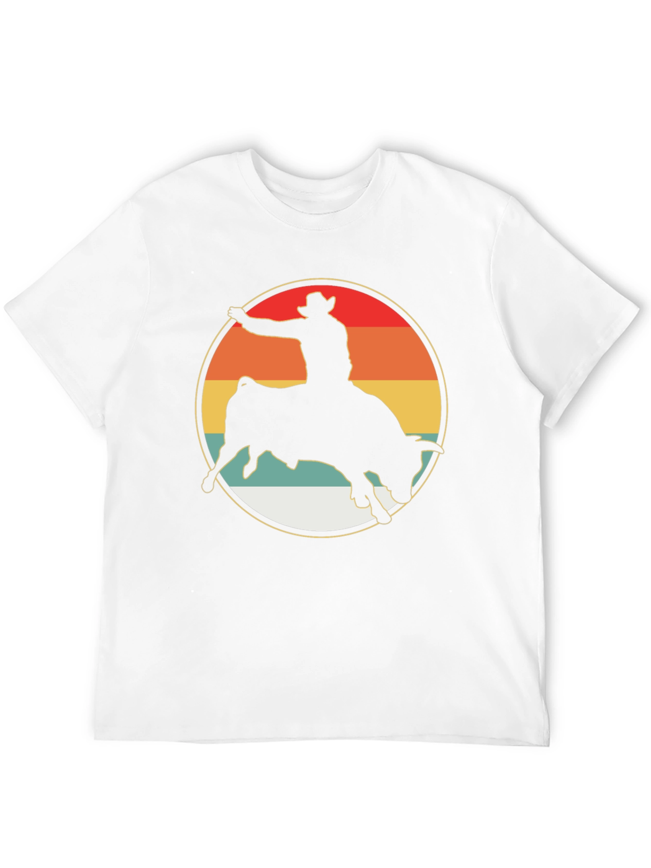 Retro Rodeo Bull Rider Graphic Tee