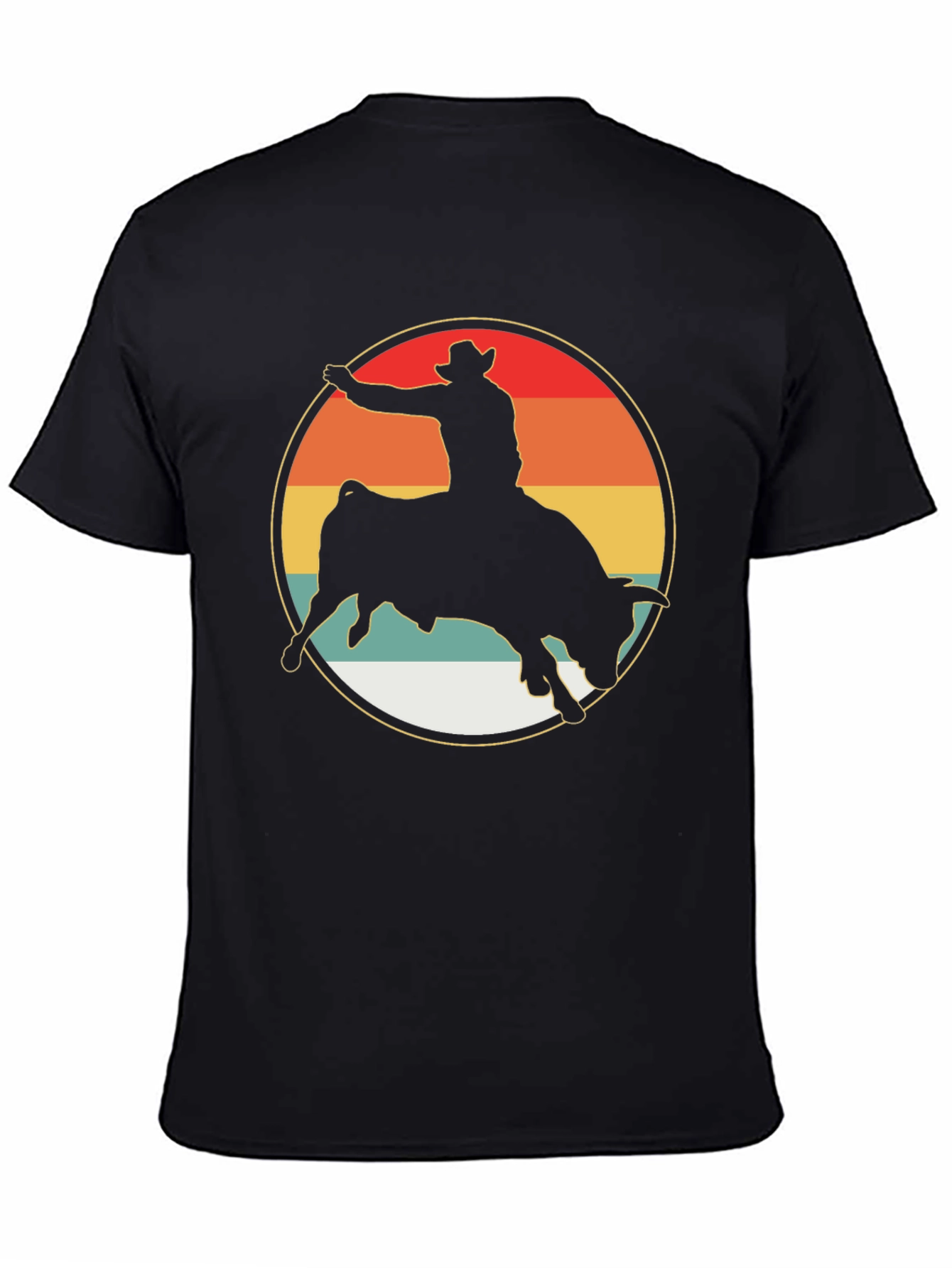 Retro Rodeo Bull Rider Graphic Tee