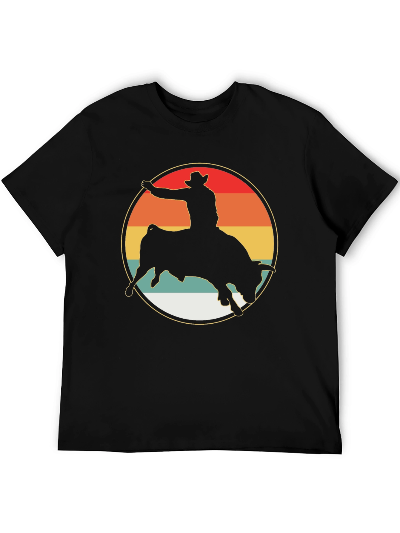 Retro Rodeo Bull Rider Graphic Tee