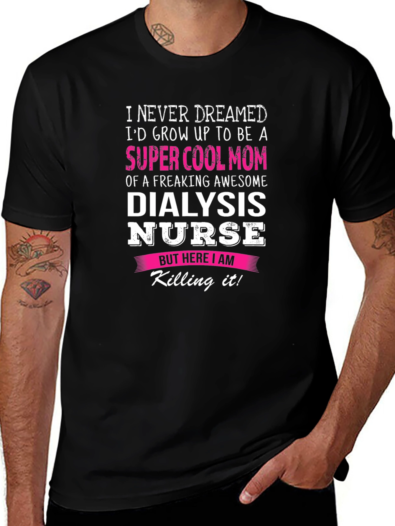 Super Cool Dialysis Nurse Mom Graphic T-Shirt