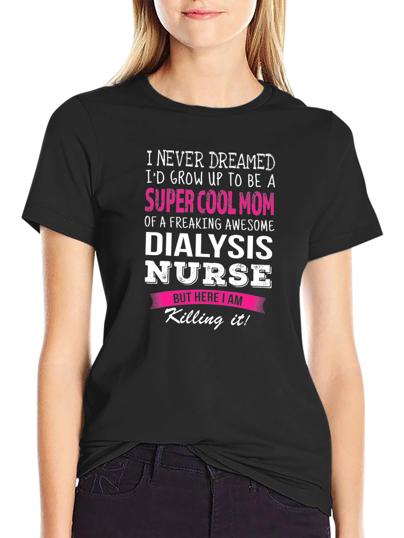 Super Cool Dialysis Nurse Mom Graphic T-Shirt