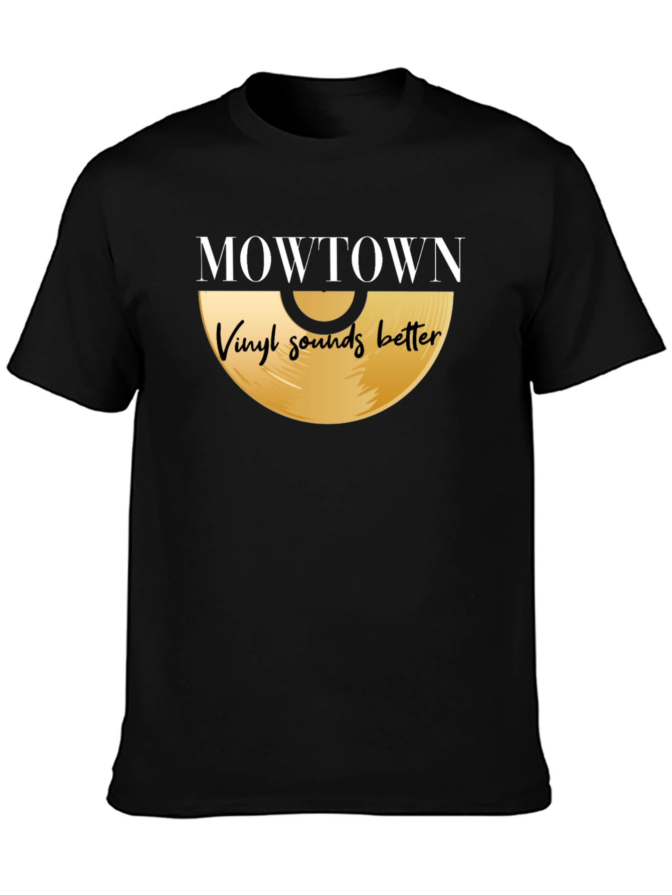MOWTOWN Vinyl Sounds Better Black T-Shirt