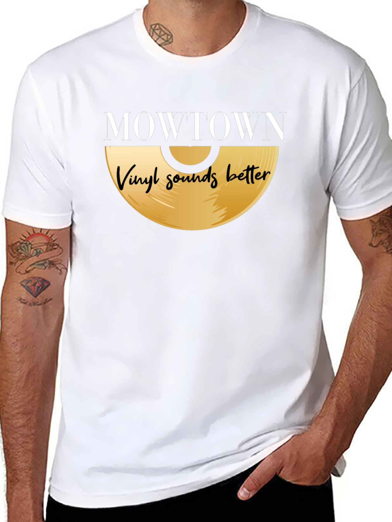MOWTOWN Vinyl Sounds Better Black T-Shirt