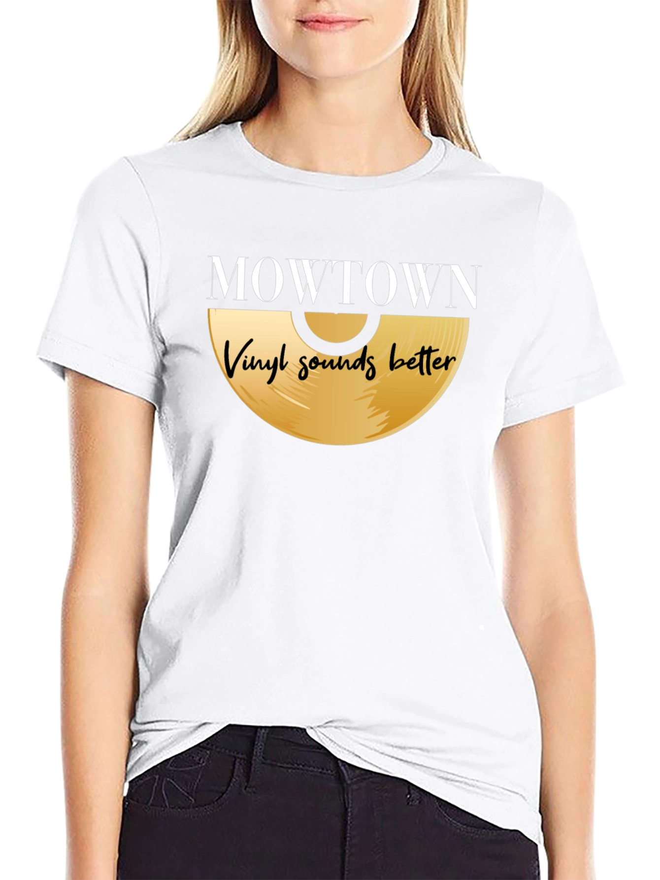 MOWTOWN Vinyl Sounds Better Black T-Shirt