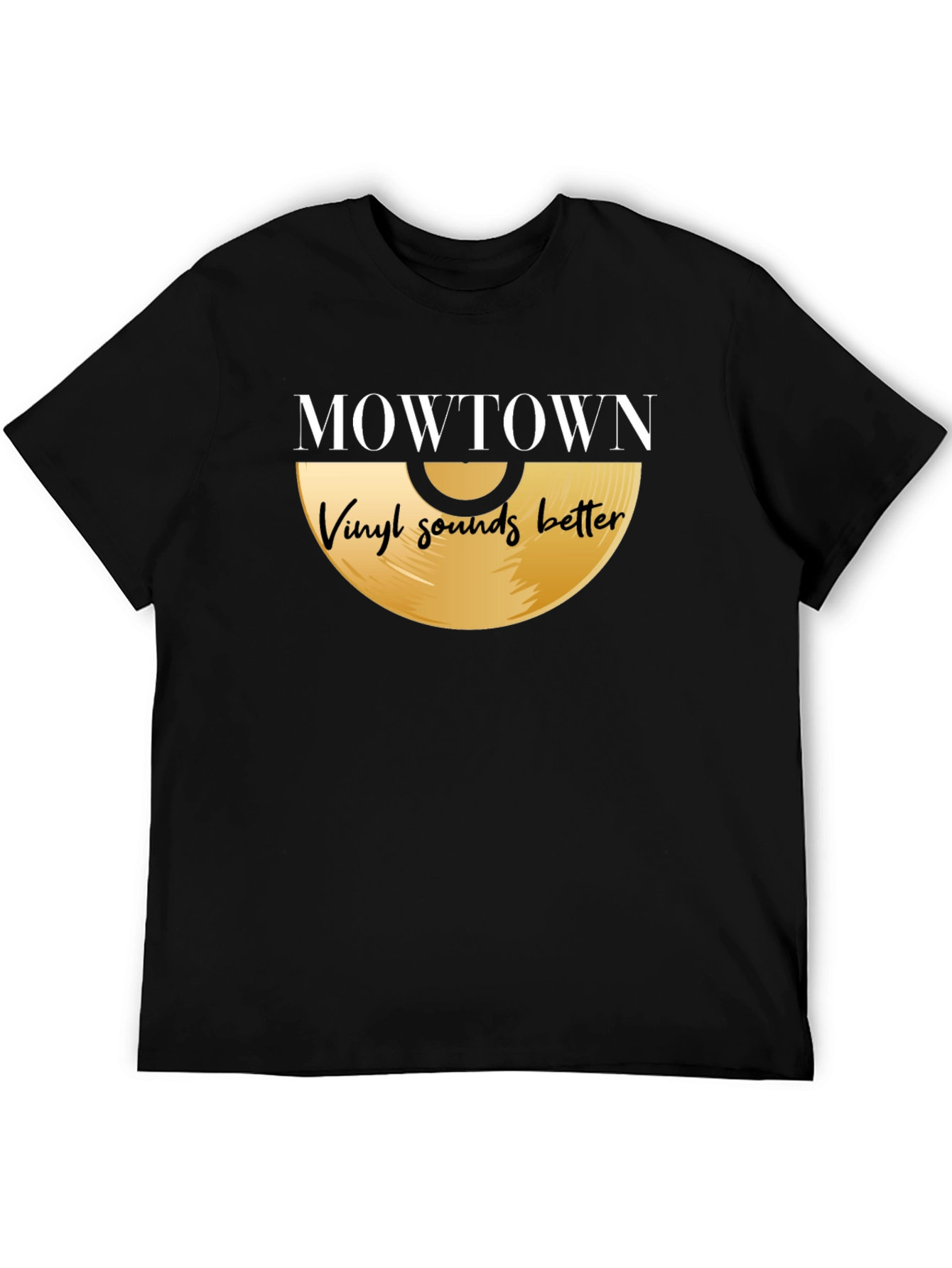 MOWTOWN Vinyl Sounds Better Black T-Shirt