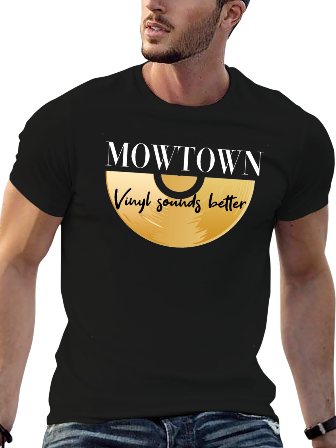 MOWTOWN Vinyl Sounds Better Black T-Shirt